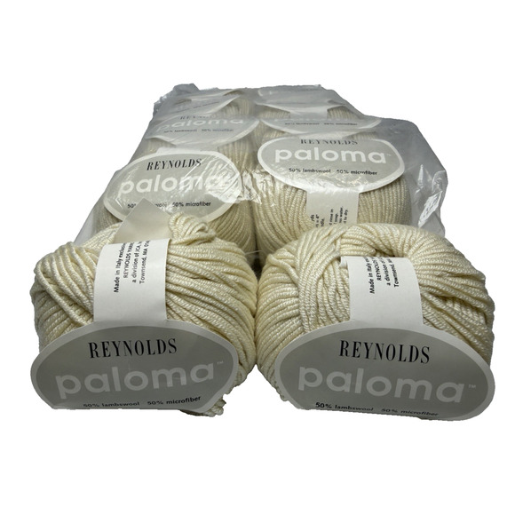 Reynolds PALOMA Yarn Lot of 10 Sand Beige Lambswool Microfiber Blend 50gms Italy - Picture 1 of 6